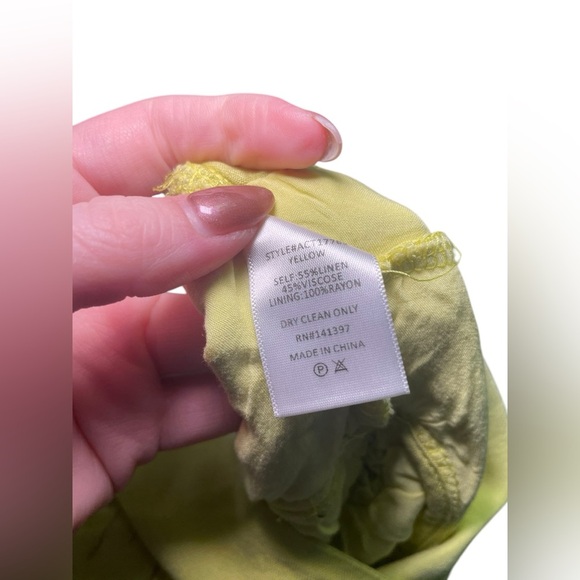 Astr The Label Citrus Nuria Linen Blend Crop Top Size Small - Picture 7 of 7